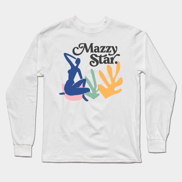 Mazzy Star Matisse-Style 90s Design Long Sleeve T-Shirt by DankFutura